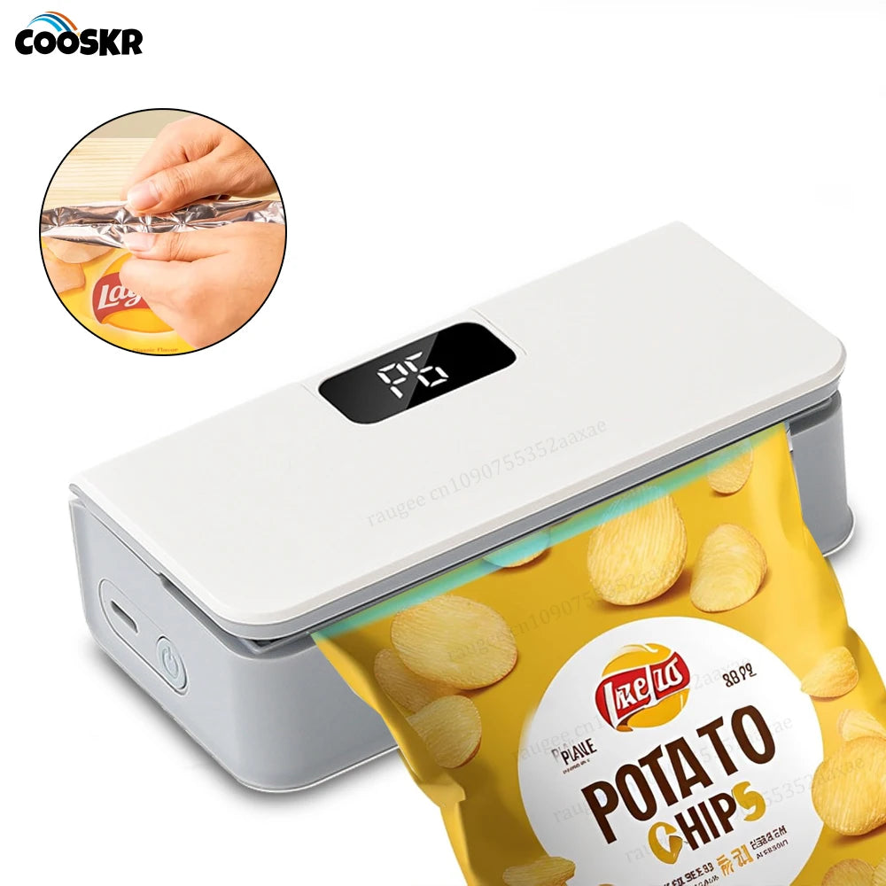 2-in-1 Mini Bag Sealer & Cutter – Rechargeable Heat Sealer