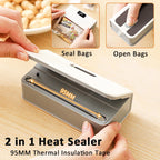 2-in-1 Mini Bag Sealer & Cutter – Rechargeable Heat Sealer