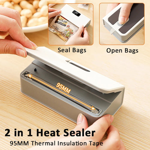 2-in-1 Mini Bag Sealer & Cutter – Rechargeable Heat Sealer